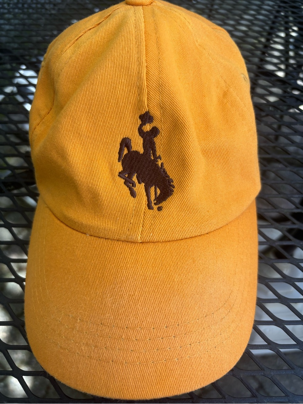 MV Sport Yellow Kids Cap with Brown Rodeo Embroidery
